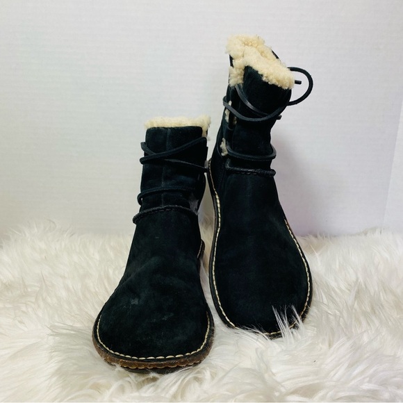 UGG Australia La Jolla Boots Cork Women's Black Sz-9 - Picture 2 of 6